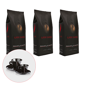 Details: 3kg Bohnenkaffee Super Swiss - Pavin Caffè + GRATIS 1 Kaffee Tasse
